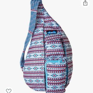 NWT Kavu Rope Sling Bag Desert Retreat Aztec red blue